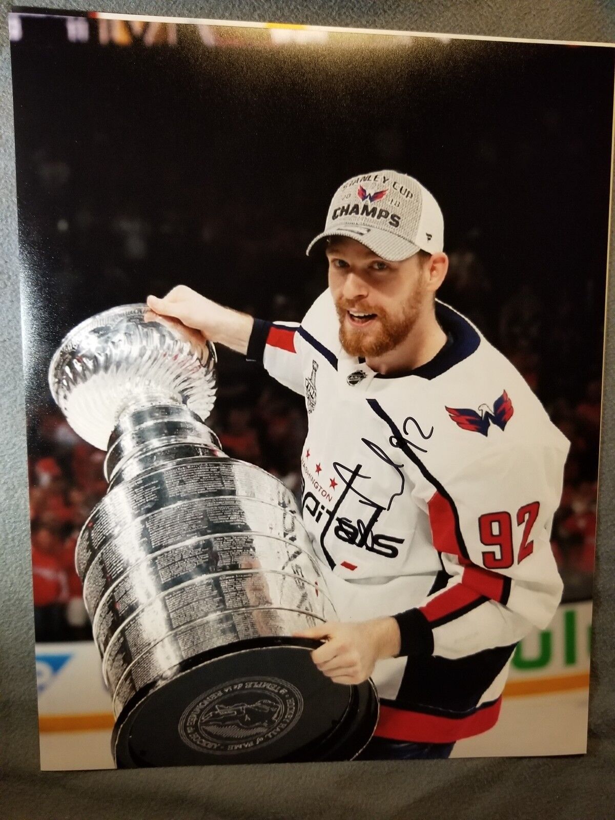 Evgeny Kuznetsov Signed 11x14 Cup Photo Poster painting Washington Capitals Autographed COA