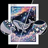 Diamond Painting-DIY Special Shaped Drill Pearl Painting Whale(30x40cm)