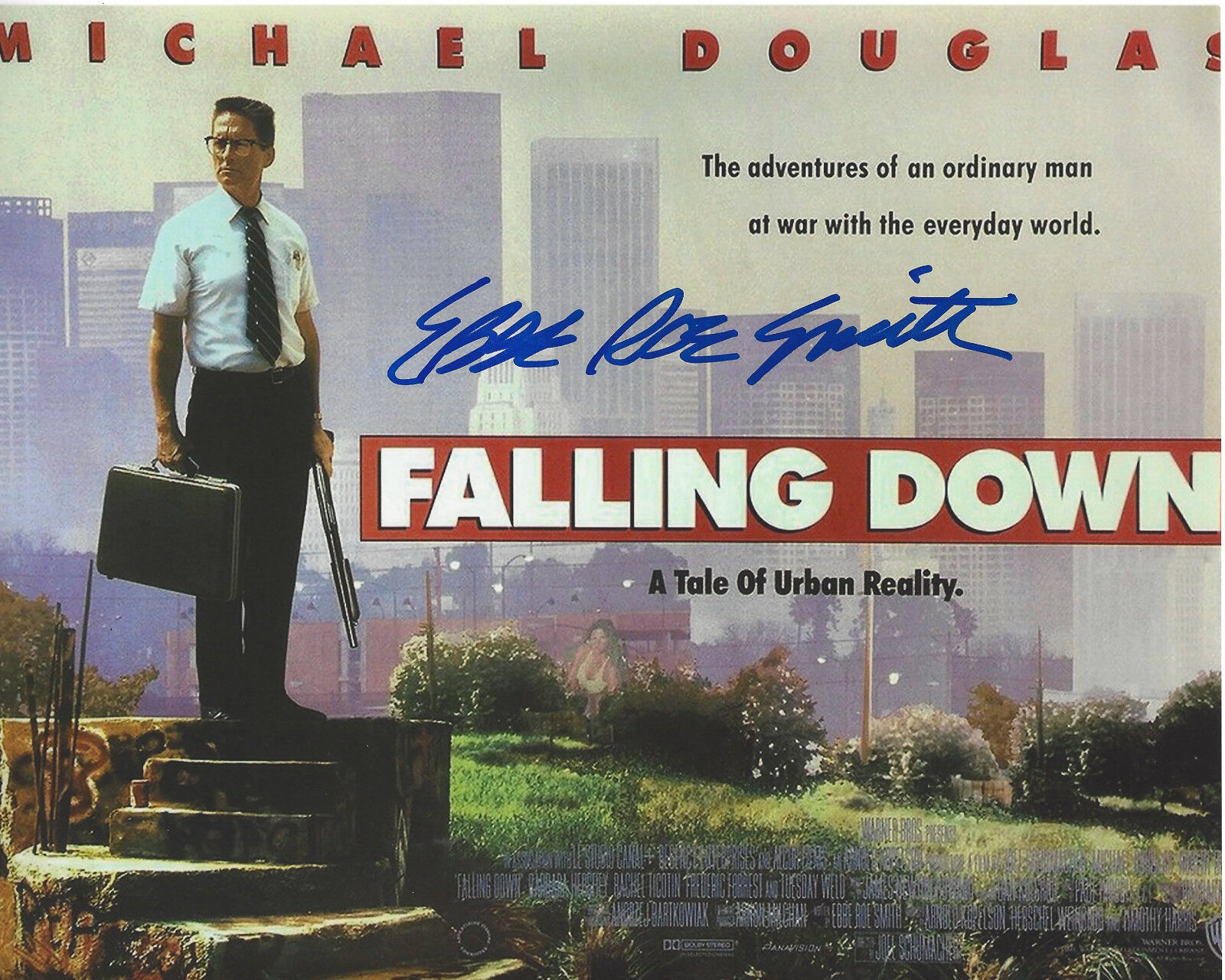 SCREENWRITER EBBE ROE SMITH SIGNED AUTHENTIC 'FALLING DOWN' 8X10 Photo Poster painting COA PROOF