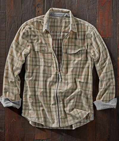Men's Casual Check Print Long Sleeve Lapel Shirt Jacket