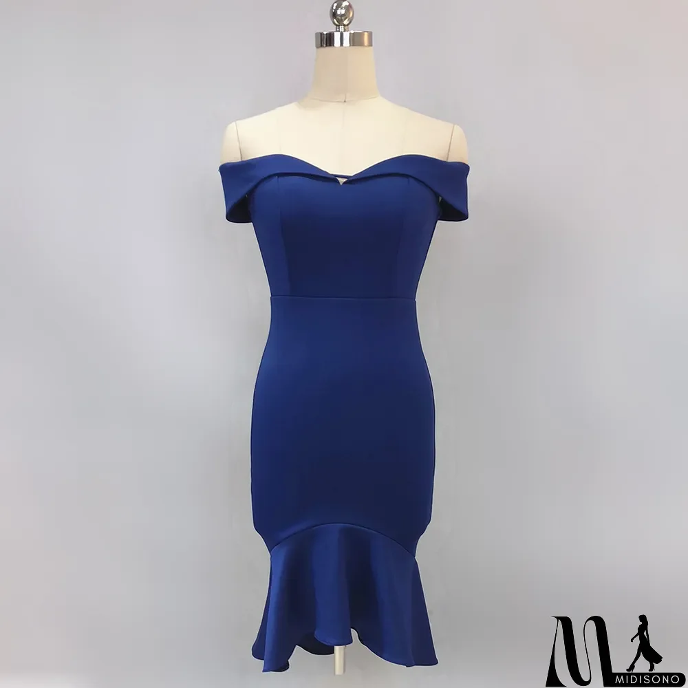 MidiSono - Women Spring Off Shoulder Mermaid Wedding Dress