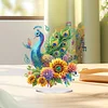 DIY Peacock Acrylic Special Shaped Diamond Painting Desktop Ornaments