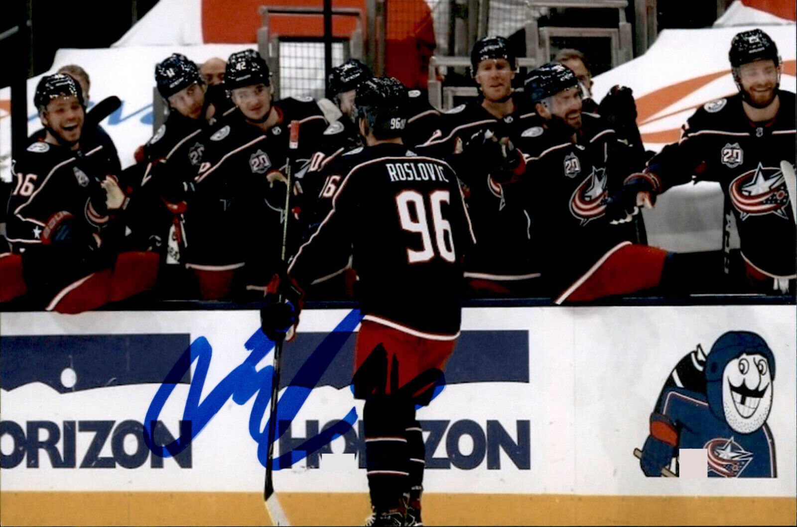 Jack Roslovic SIGNED autographed 4x6 Photo Poster painting COLUMBUS BLUE JACKETS #3