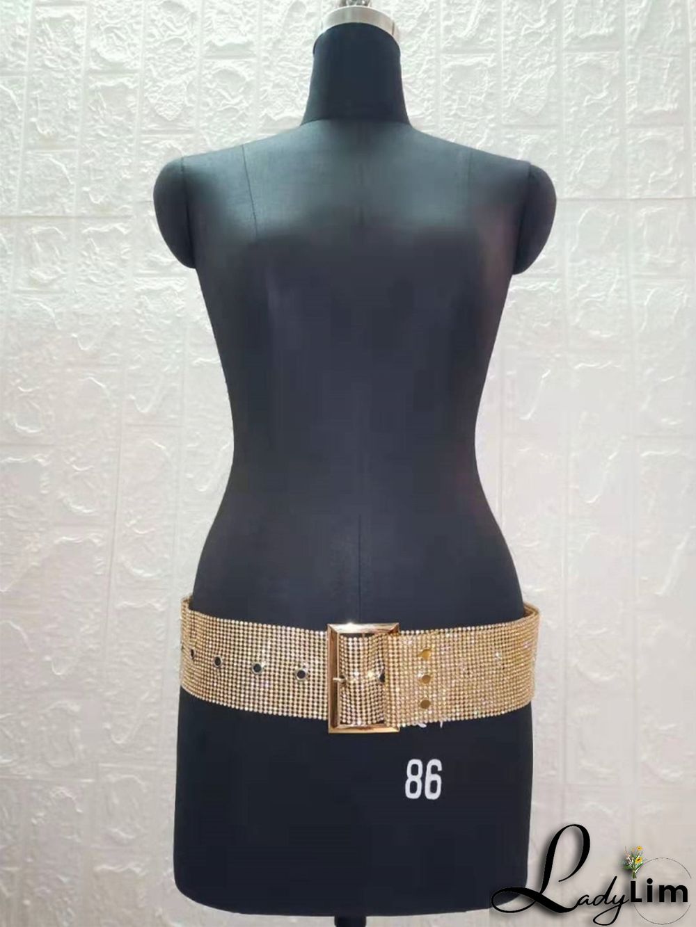 Formal Gold Beaded Sparkly Belt