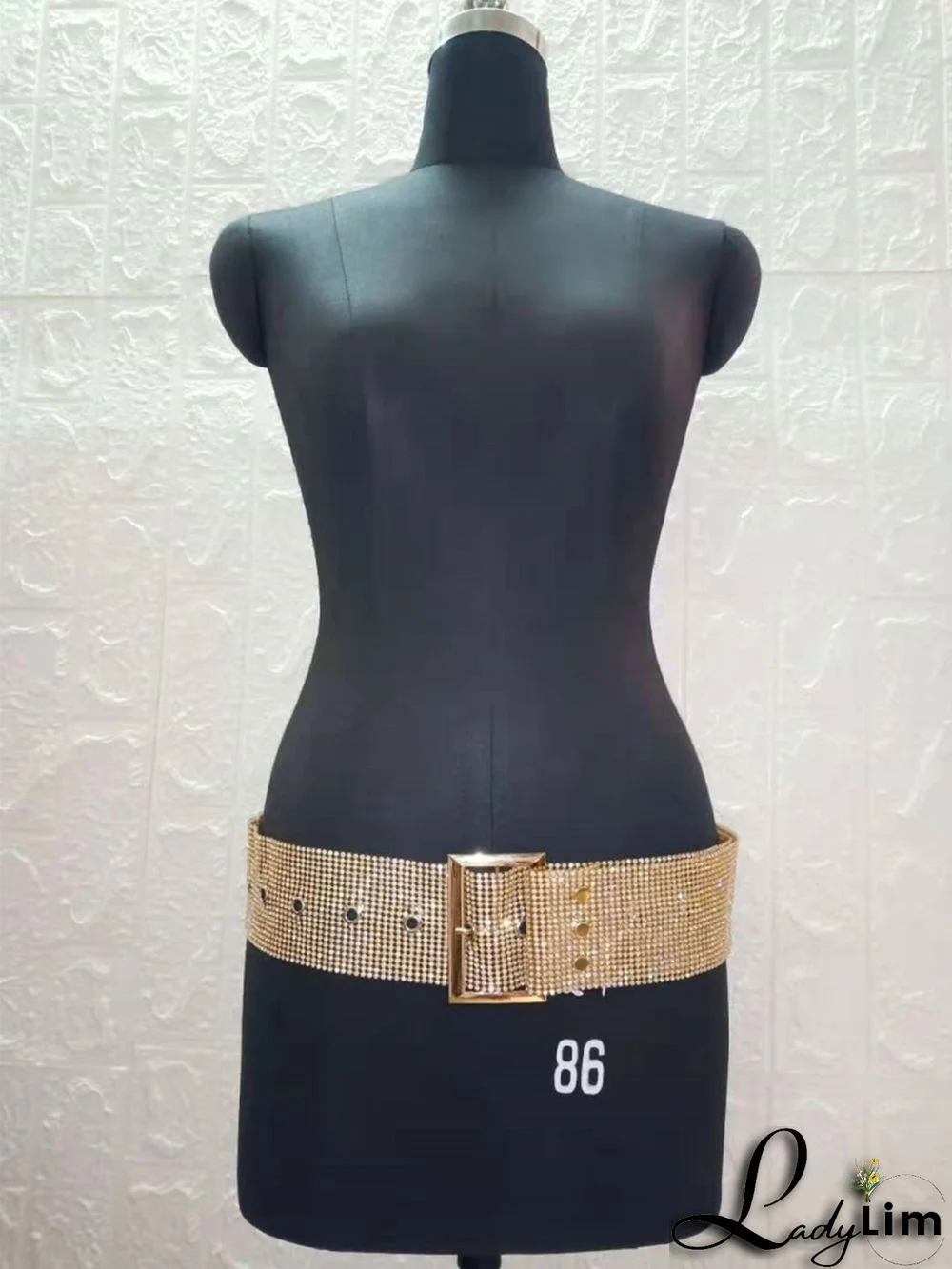 Formal Gold Beaded Sparkly Belt