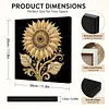 DIY Pearl Painting Sunflower for Home Wall Decor with Frame(30x30cm)