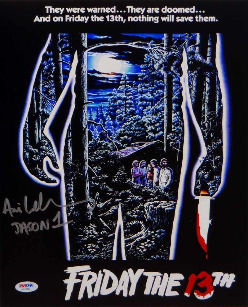 Ari Lehman Jason 1 Signed 11x14 Friday The 13th Movie Poster Photo Poster painting- PSA/DNA Auth