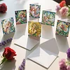 6PCS Diamond Painting Girl Greeting Cards Postcards with Envelopes
