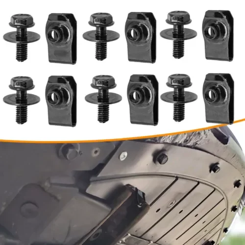 Dronehint Car Body Bolts & U-nut Clips M6 Engine Cover Undertray Splash Shield Guard Parts (For: Acura) Parts