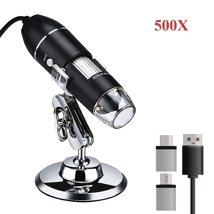Toy Time 1600X Digital Microscope Camera 3in1 Type-C USB Portable Electronic Microscope For Soldering LED Magnifier For Cell Phone Repair