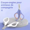 Coupe-ongles professionnel anti-accidentel pour animaux de compagnie &agrave; trou rond