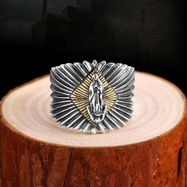 Sterling Silver Blessed Virgin Ring