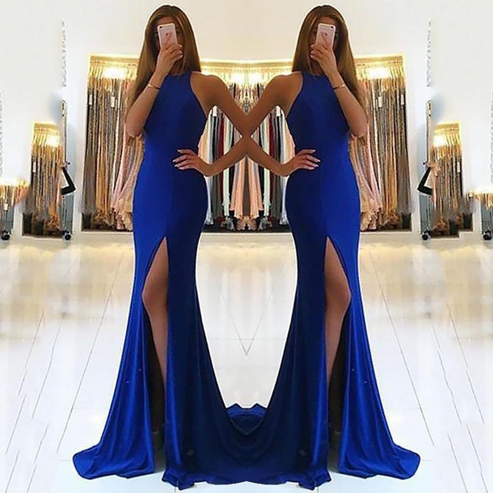 Mature Ladies' Large Swing High Waist Evening Dresses
