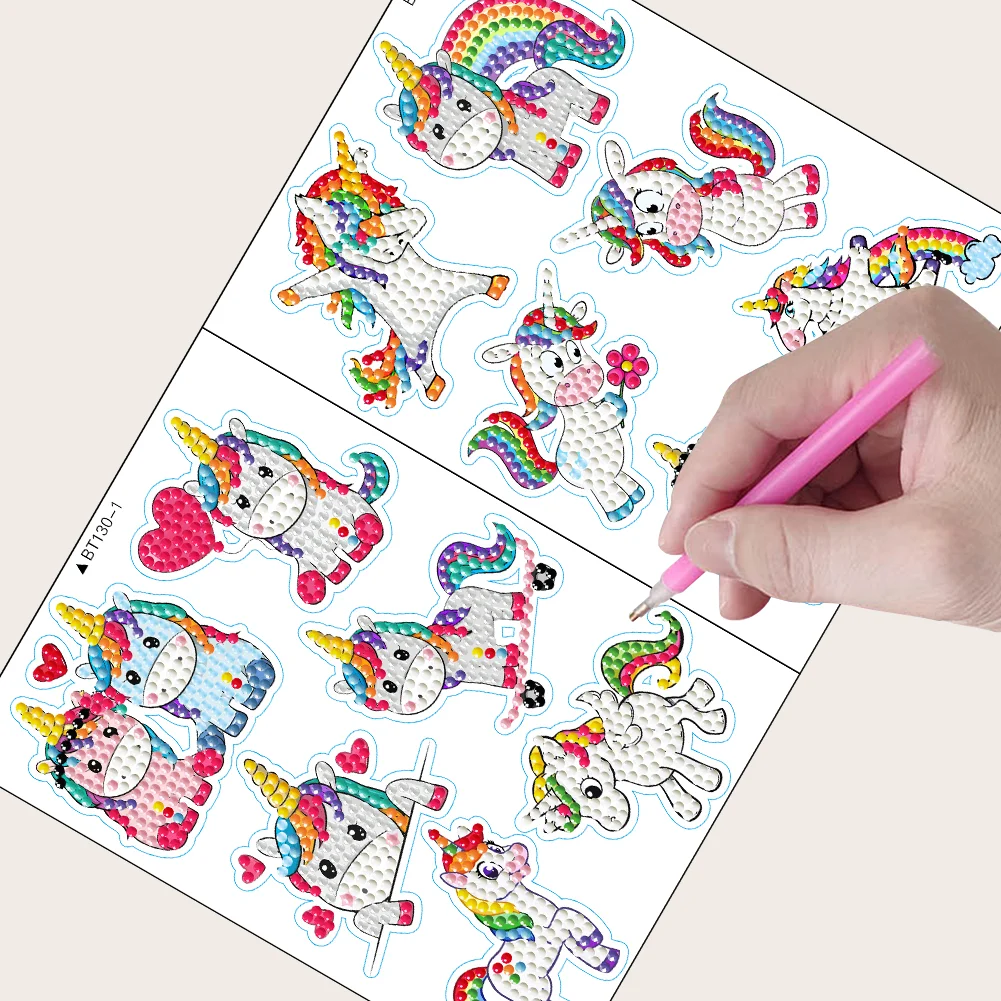 Diamonds Painting Sticker DIY Craft Cartoon Paster Home Decor