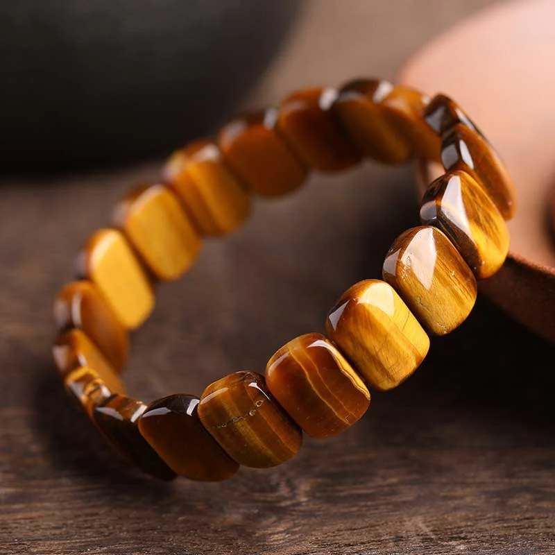 Natural Tiger Eye Strength Protection Bracelet