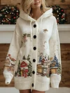 Women's Winter Christmas Warm Knitted Hoodie Sweater Coat 8959