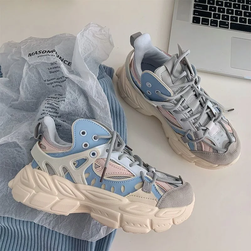 Fashion Women's Casual Sneakers 2021 Girls Platform Shoes Lovely Women Trainers Female Sport Shoes Ladies Footwear Plus Size 42