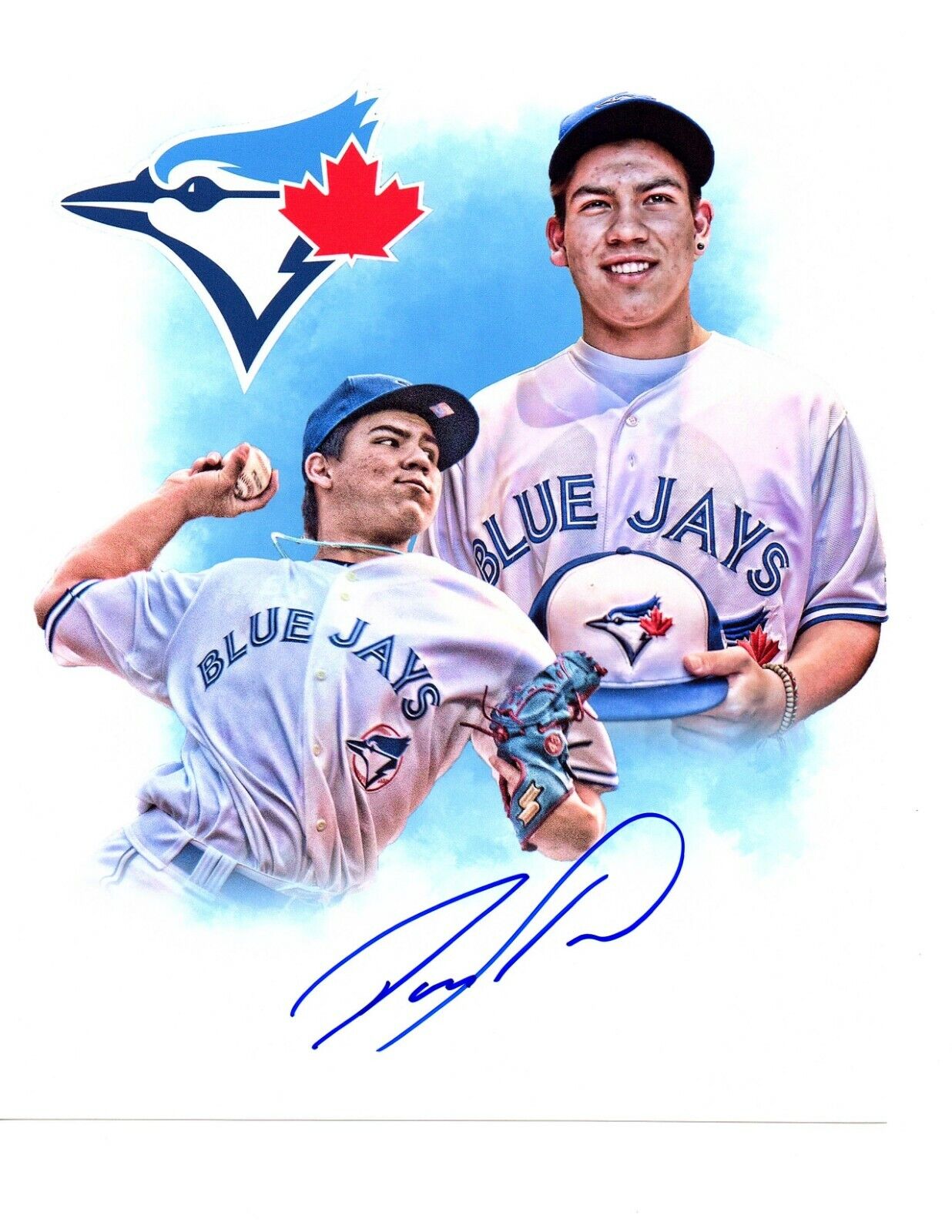 Eric Pardinho autograph Signed 8x10 baseball Photo Poster painting 2019 Toronto Blue Jays b