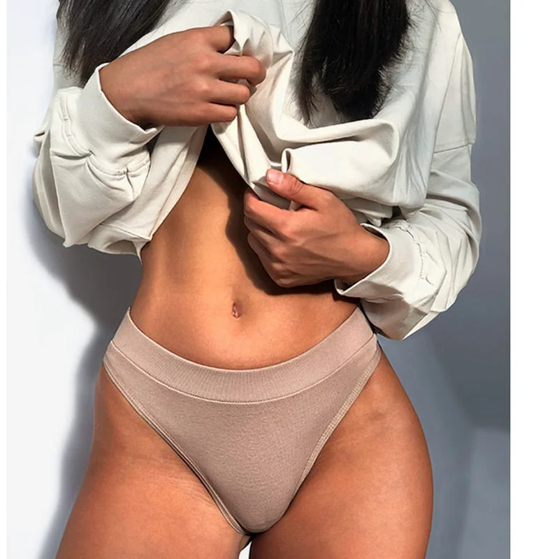 Comfort Seamless Panties Women Sexy Low Waist Briefs Cotton Lingerie Breathable Fitness Intimates Underwear G String lenceria