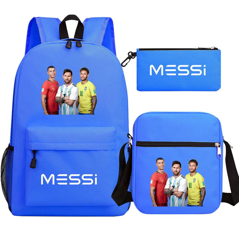 Mayoulove Lionel Messi Backpack Lightweight Design with Spacious Compartments for School and Travel-Mayoulove