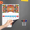 DIY Diamond Painting Magnetic Dry Erase Calendar for Fridge Planning Board Weekly Monthly Planner Memo Board Kits