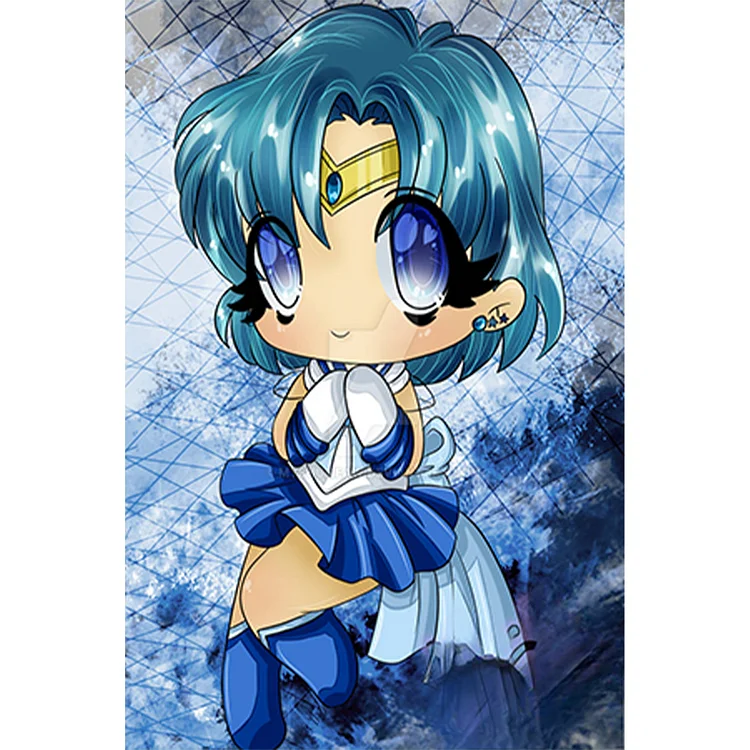 Sailor Moon Q Version  - Full Round - Diamond Painting(30*45cm)