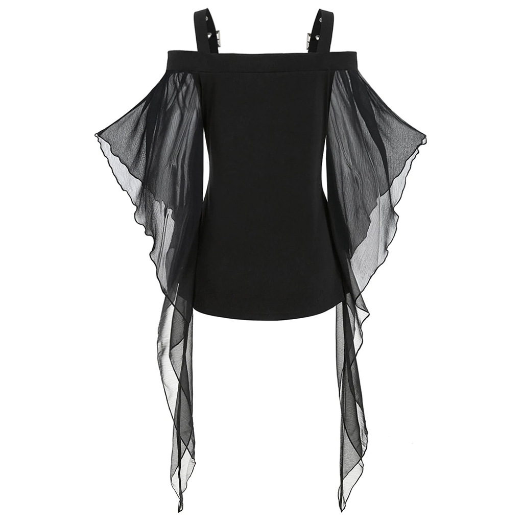 Halloween Spaghetti Paneled Top