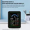 10 In 1 Multifunctional Air Quality Detector Type-C Charging Carbon Dioxide Airs Tester LCD Screen Portable Smartair Quality Tester for CO2 CO TVOC HCHO Temp AQI PM2.5 10 Detect