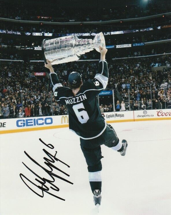 JAKE MUZZIN SIGNED LOS ANGELES LA KINGS STANLEY CUP 8x10 Photo Poster painting! Autograph