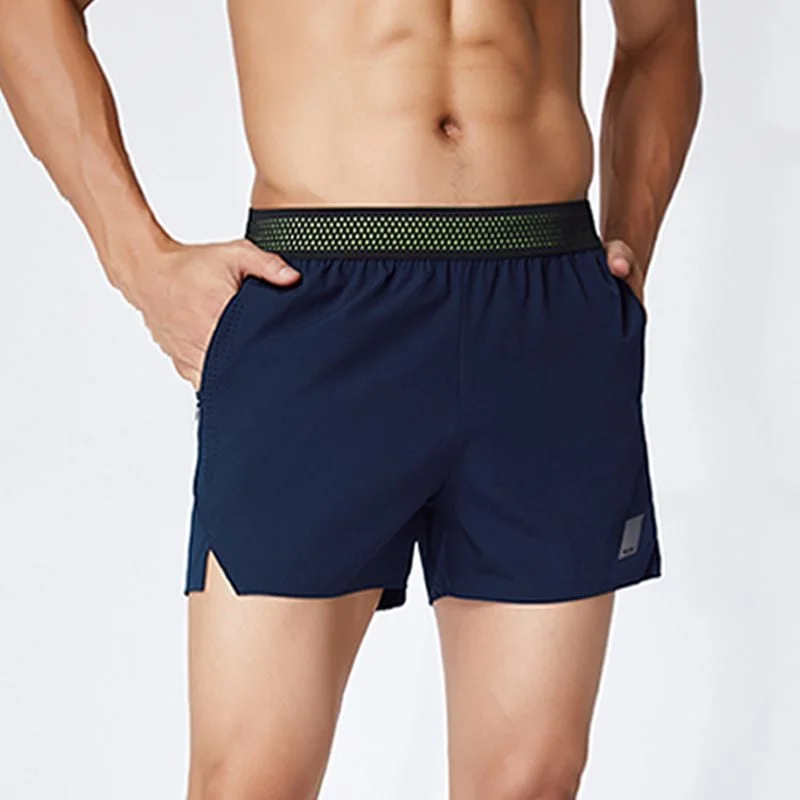 Men's Zipper Pockets Hiking Athletic Running Shorts