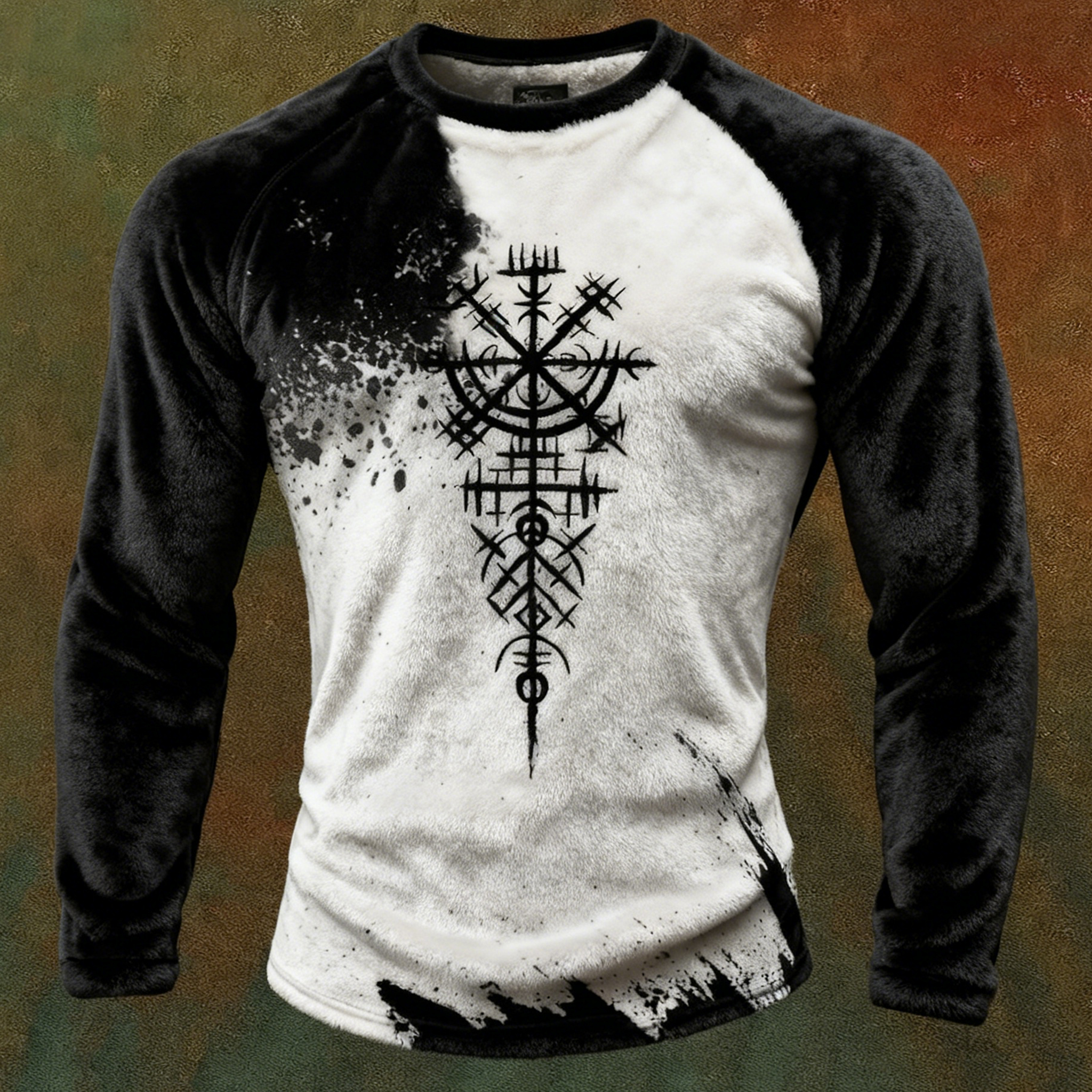 Men's Viking Celtic Art Casual Flannel Hooded elevenforest