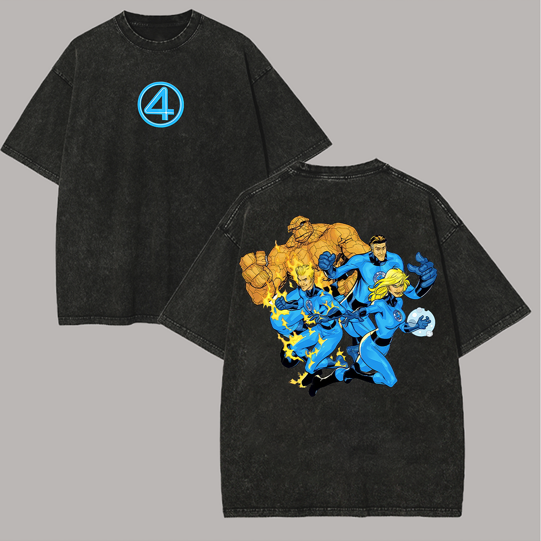 The Fantastic Four: First Steps Printed Unisex Washed T-Shirt
