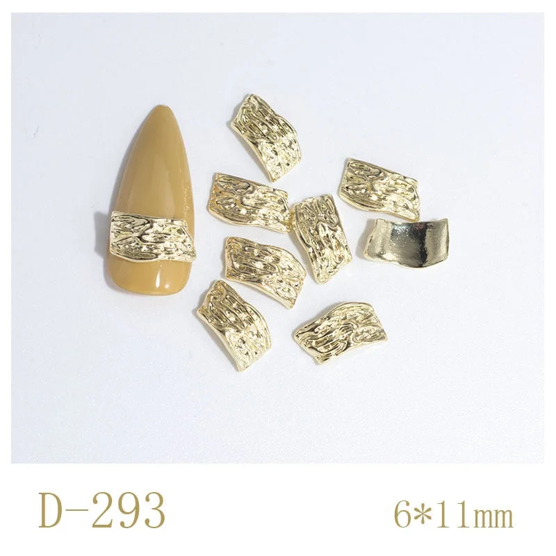 Nail Decoration Irregular Special Shaped Rutin Designs Metal Rhinestones 50 pcs/Set Nail Tips For Beauty Salons-Nail Inspo