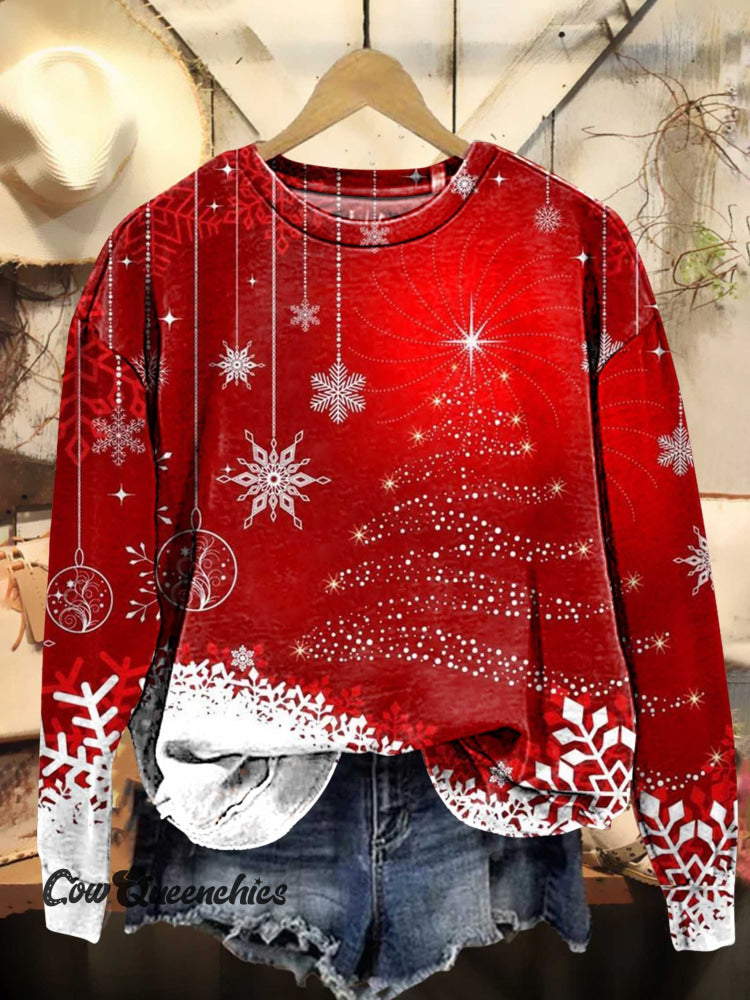 Christmas Tree Casual Sweatshirt Multicolor / S