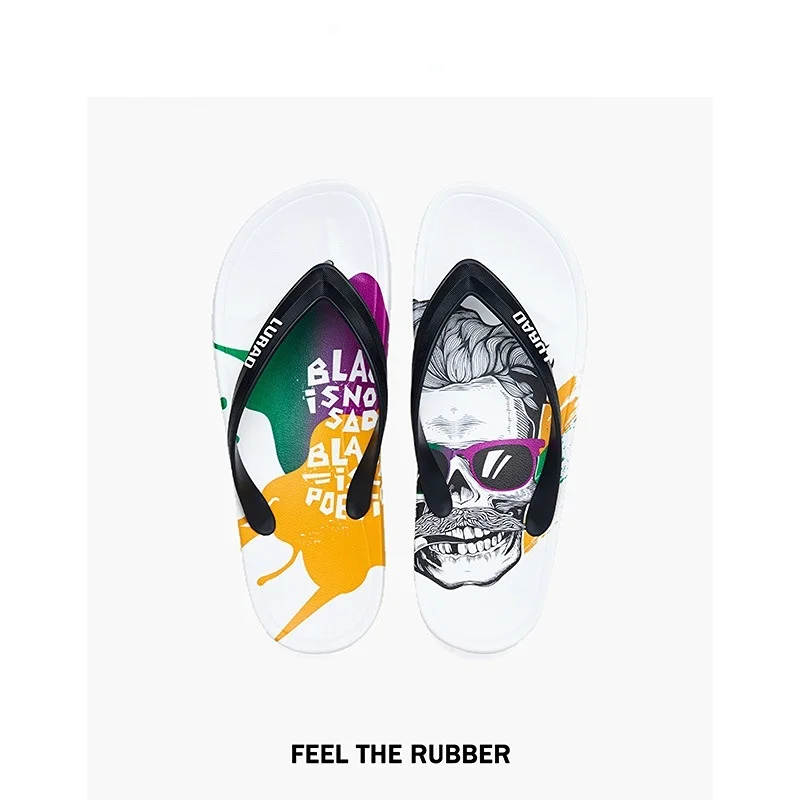 Letclo™ 2022 Graffiti Skull Flip-Flops letclo Letclo