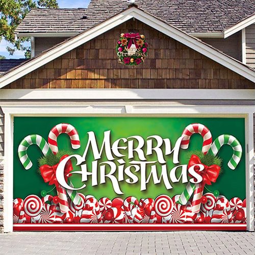 Santa's Merry Christmas Garage Door Mural Ornament