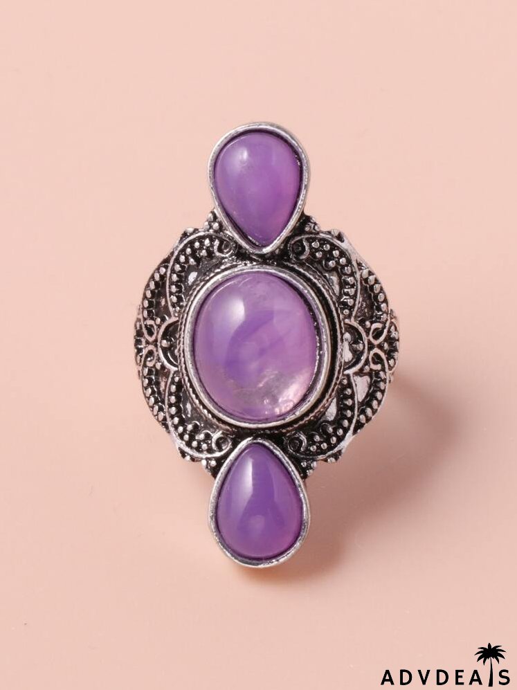Gemstone Decor Ring