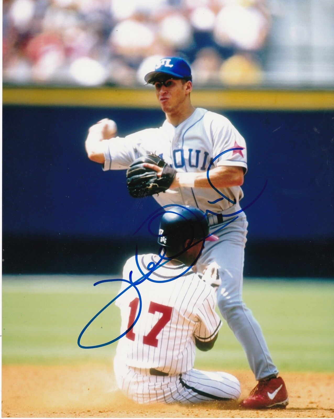 LUIS ORDAZ ST. LOUIS CARDINALS ACTION SIGNED 8x10