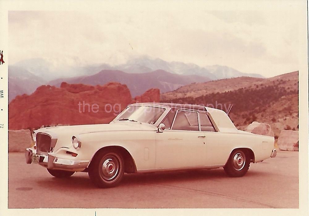 CLASSIC CAR Vintage FOUND Photo Poster painting Original COLOR Snapshot02 31 B