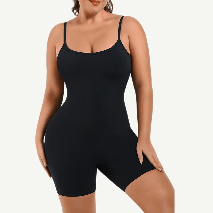 Wholesale Mid-Thigh Fitness & Shaping Breathable Waist Control Bodysuit