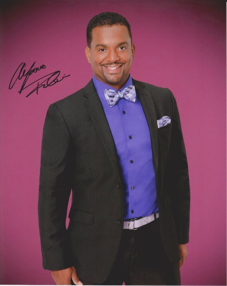 Alfonso Ribeiro Original Autographed 8X10 Photo Poster painting