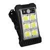 Portable Safety Wall Lights Waterproof LED Solar Motion Sensor Lights USB Charging Outdoor Clip On Solar Lights for Outside Fence Chain Link Camping