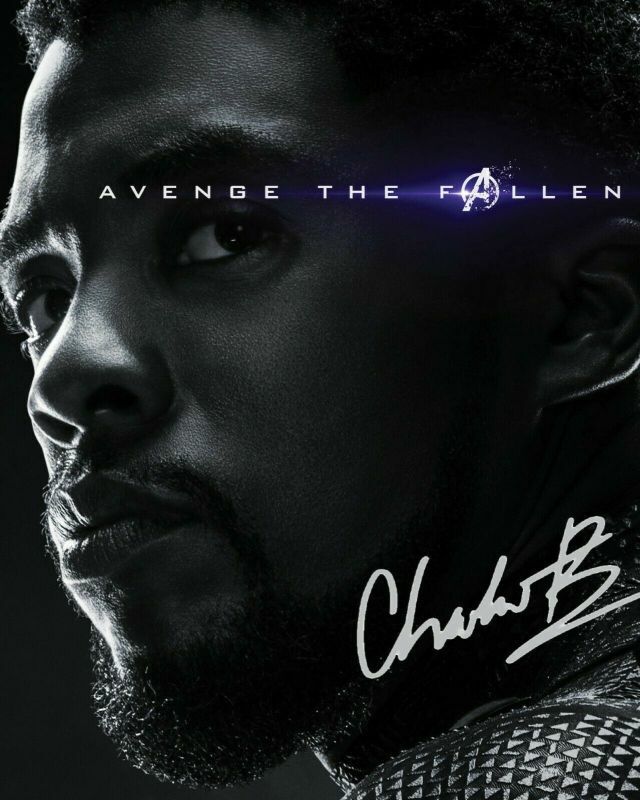 Chadwick Boseman - The Black Panther - The Avengers Autograph Signed Photo Poster painting Print