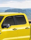 Deejecsun in-Channel Window Rain Guards Fit for Ford F150 2015-2020 SuperCrew/Ford F250-F550 2017-2025, Extra Durable Window Deflectors Vent Shades Visors Exterior Car Accessories - 4 pcs