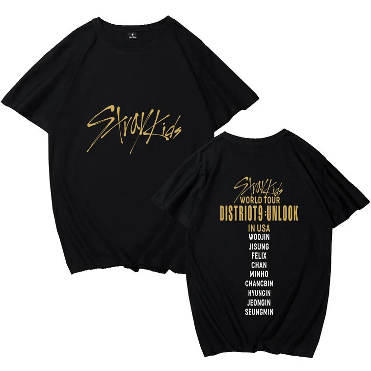 Stray Kids T-shirt Candy Tour Color World