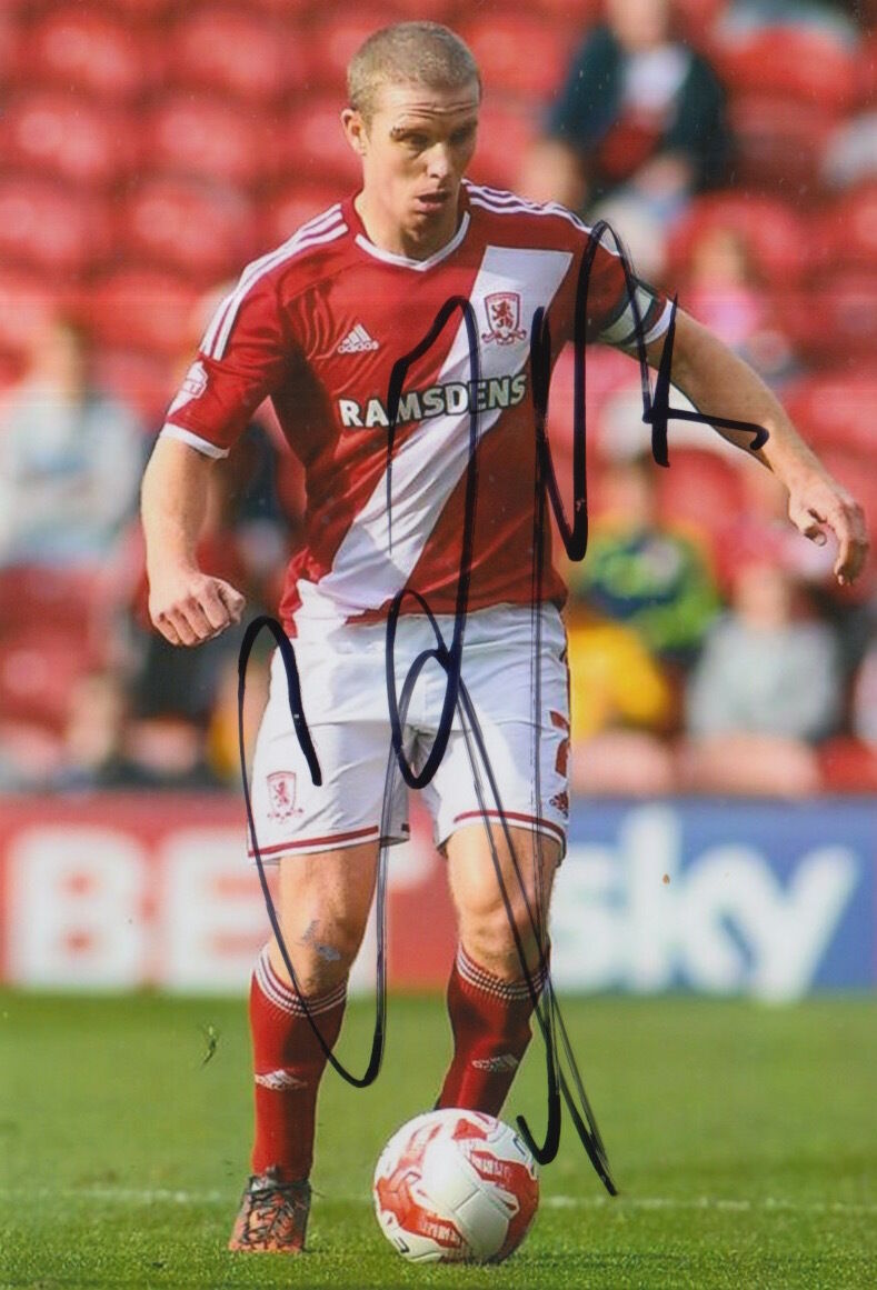 MIDDLESBROUGH HAND SIGNED GRANT LEADBITTER 6X4 Photo Poster painting 1.