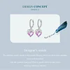 925 Sterling Silver Melting Heart Ear Clips