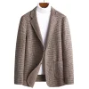 Men's Winter Double-sided Wool Houndstooth Blazer