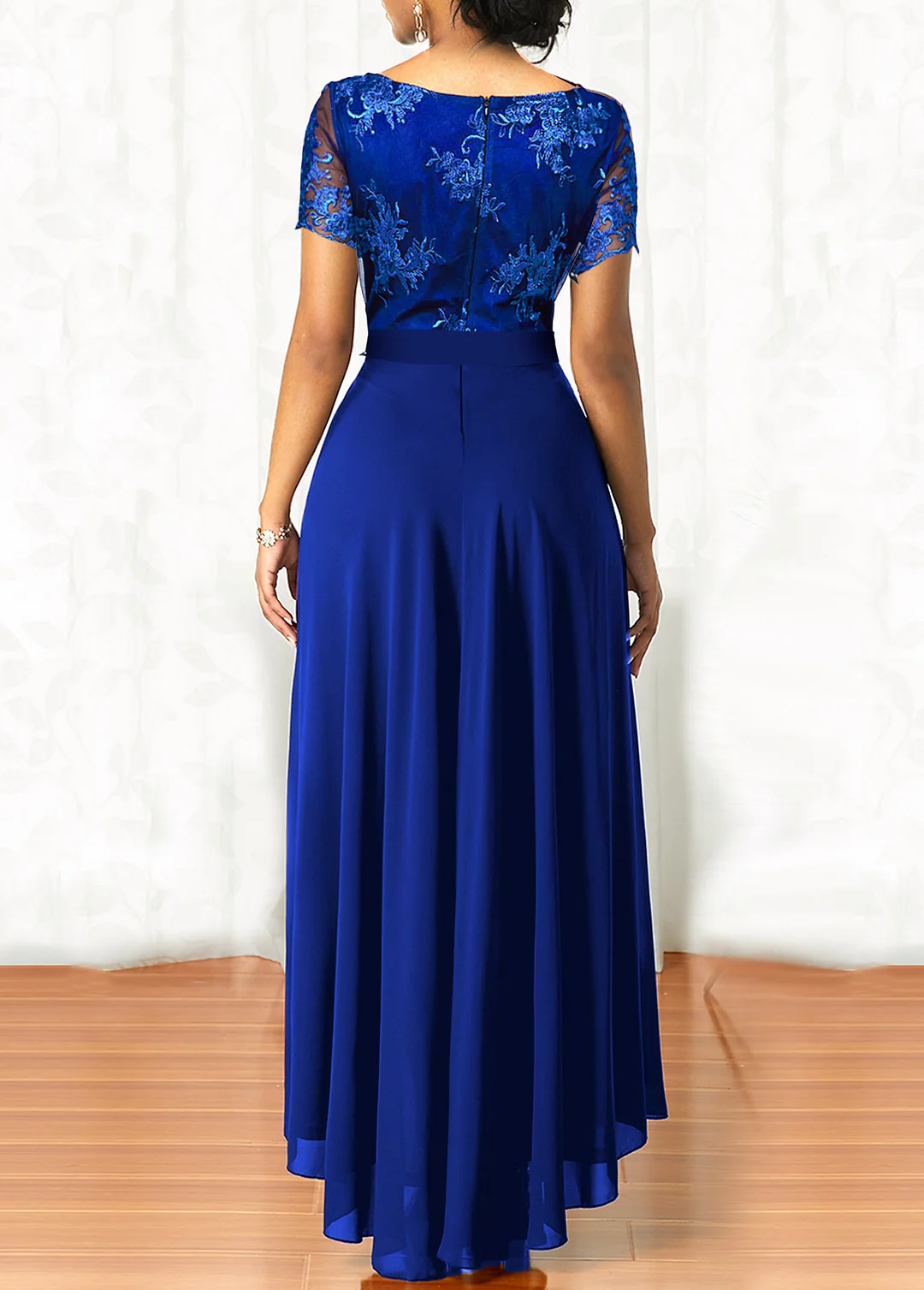 Sapphire blue maxi fashion dress