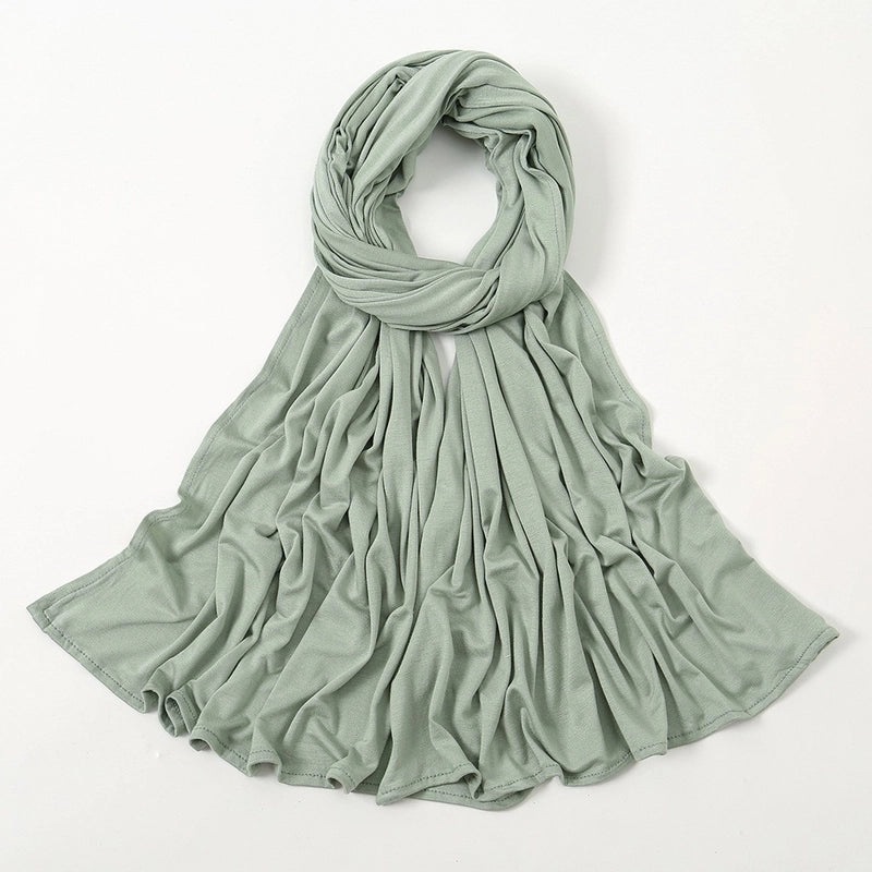 Hot New Solid Color Mercerized Cotton Jersey Scarf Soft Scarf Spot